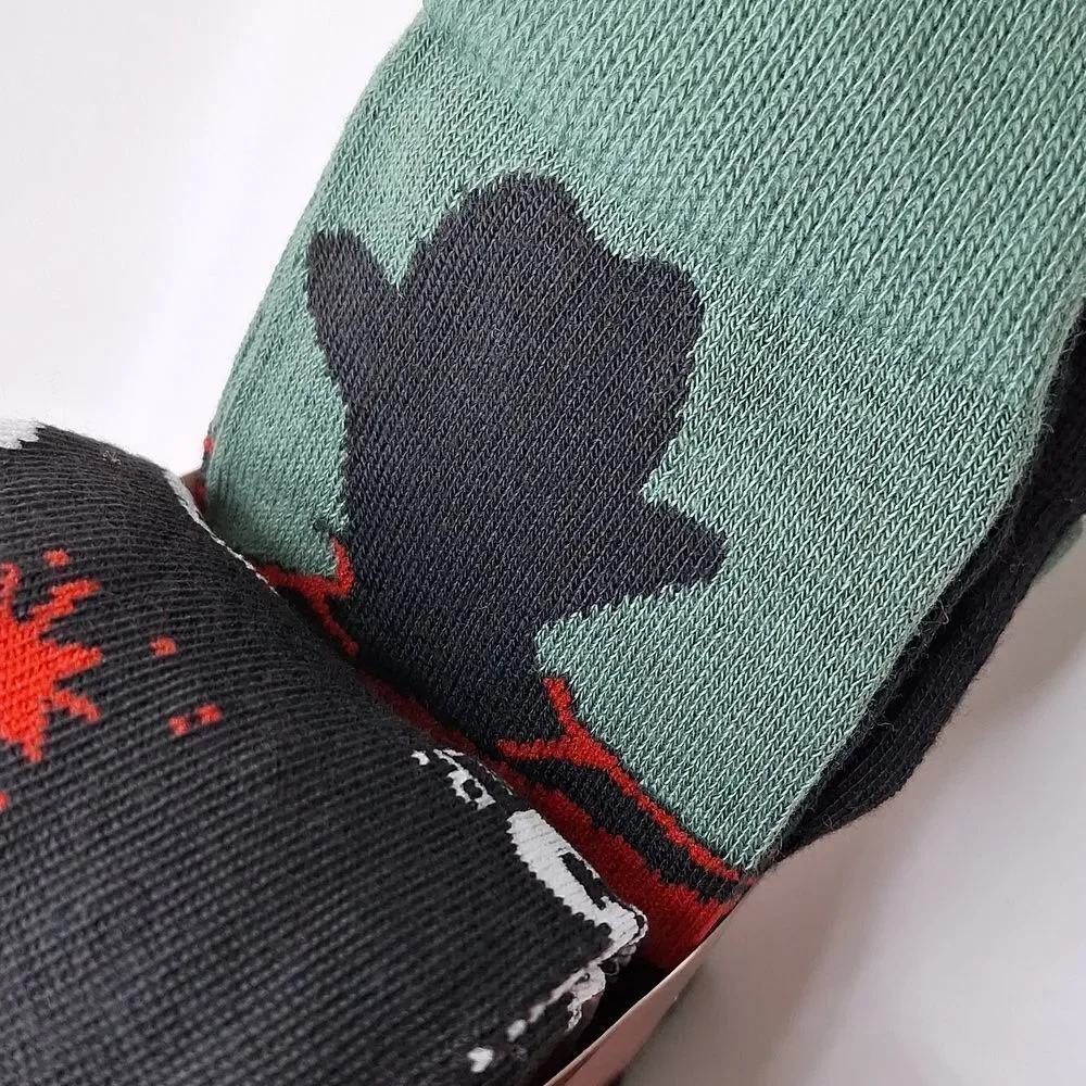 Jason vorhees Freddy nightmare on Elm Street, friday the 13th crew socks